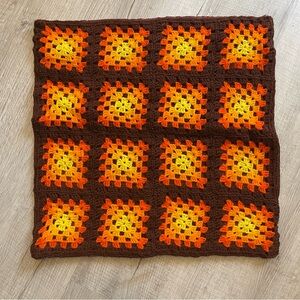 Handmade crocheted pillowcase